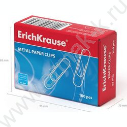 Скрепки 28мм /100шт серебристые | Фото 4