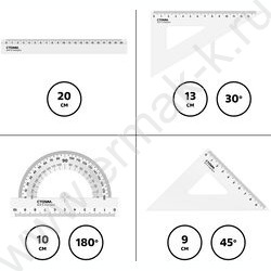 Геометрический набор средний прозрачный | Фото 3