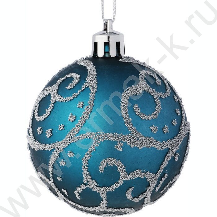 Набор шаров 6см Синий 6шт | Фото 1