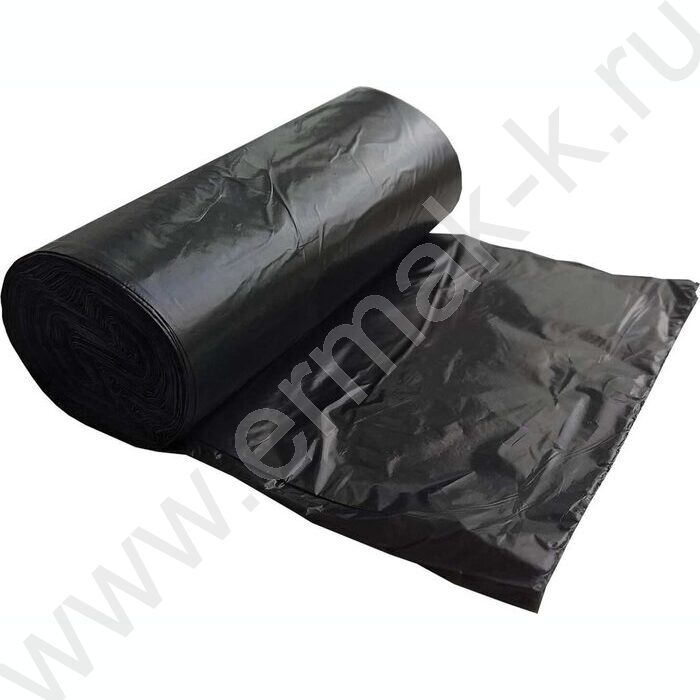 Мешки д/мусора ПНД 50*60 30л, 10мкм(черный) 20шт/рул. "Гранит" | Фото 2