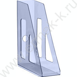 Лоток вертикальный литой "Актив" /тонированный голубой /ширина 70мм | Фото 1