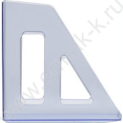 Лоток вертикальный литой "Актив" /тонированный голубой /ширина 70мм | Фото 2