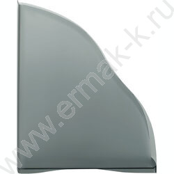 Лоток вертикальный литой "Дельта" /тонированный черный /ширина 85мм | Фото 2