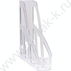 Лоток вертикальный "Лидер" /прозрачный /ширина 75мм | Фото 1