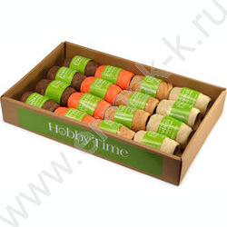 Рафия бумажная декоративная 10м 4цв гамма 2, в дисплее | Фото 1