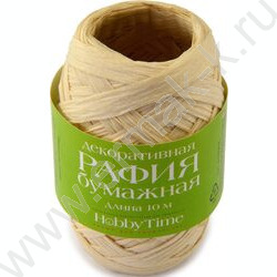 Рафия бумажная декоративная 10м 4цв гамма 2, в дисплее | Фото 4