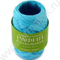 Рафия бумажная декоративная 10м 4цв гамма 3, в дисплее | Фото 2