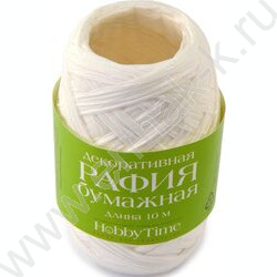 Рафия бумажная декоративная 10м 4цв гамма 3, в дисплее | Фото 3