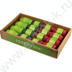 Рафия бумажная декоративная 10м 4цв гамма 4, в дисплее | Фото 1