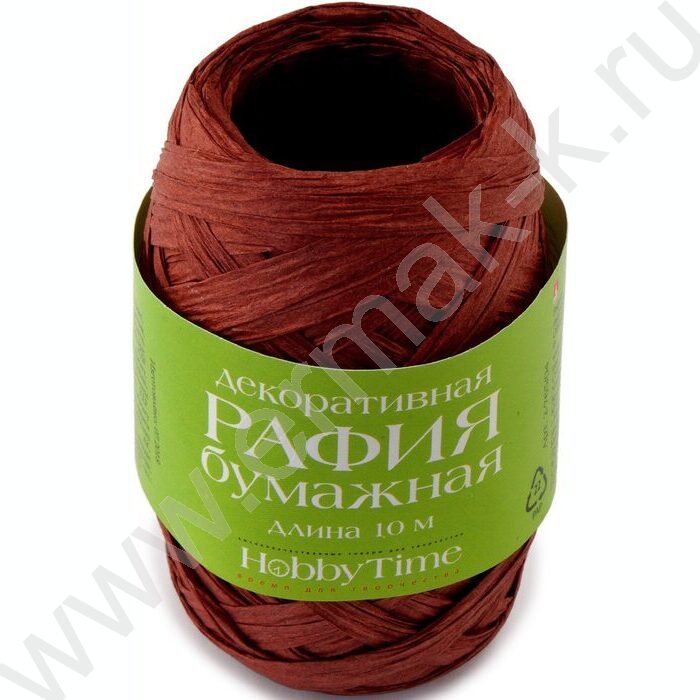 Рафия бумажная декоративная 10м 4цв гамма 4, в дисплее | Фото 5