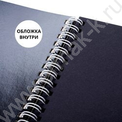 Скетчбук  20л А4 спираль "Смешарики" блок из черной бумаги 200г/кв.м /жесткая подложка | Фото 4