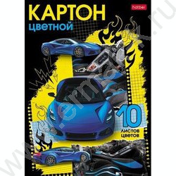Картон цв. мелов. А5 10л/10цв Авто чемпион | Фото 1