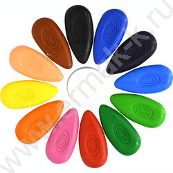 Мелки восковые 12цв "Морковки"  /фигурные /диаметр 23мм /европодвес | Фото 3