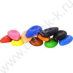 Мелки восковые 12цв "Морковки"  /фигурные /диаметр 23мм /европодвес | Фото 5