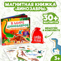 Книжка-игрушка магнитная В мире динозавров | Фото 7