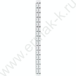 Линейка пл 15см трехгранная, прозрачная, бесцветная /европодвес | Фото 1