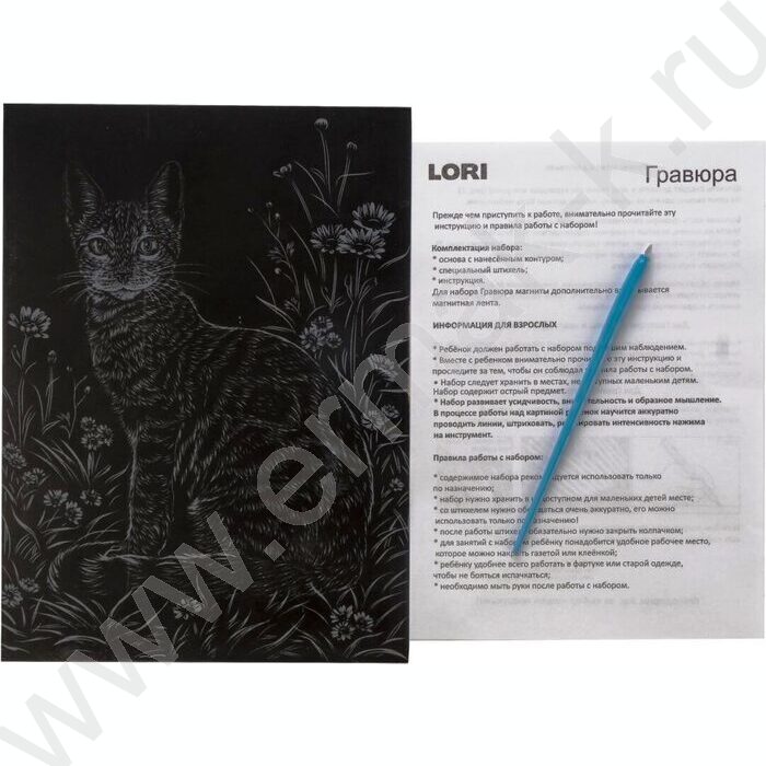 Набор д/творчества Скретчинг Животные "Кошечка" | Фото 4