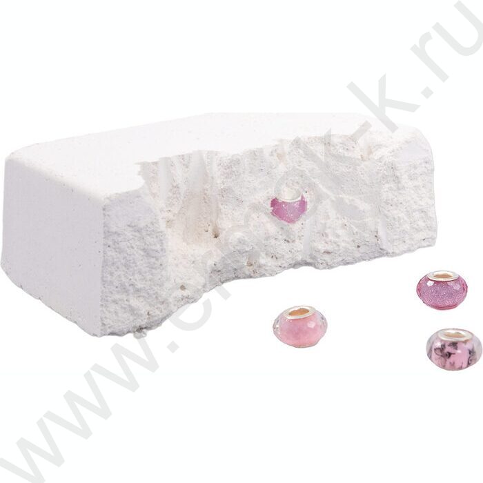 Набор д/творчества Раскопки "Бусины для браслета" (6 бусин-шармов) розовый | Фото 3