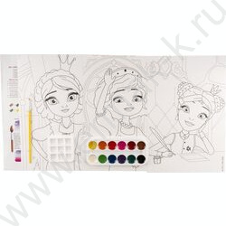 Набор д/творчества Раскраска в технике скетчинг Царевны "Царевны Даша,Василиса и Варя" | Фото 2