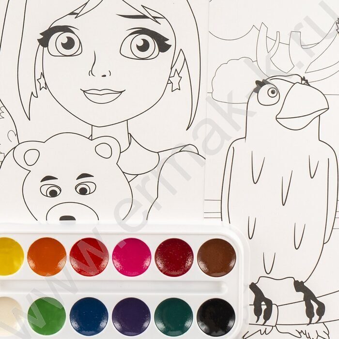 Набор д/творчества Раскраска в технике скетчинг Царевны "Даша, Соня и Василиса" | Фото 3