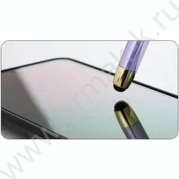 Ручка шар стилус поворот/мех.,наконечник-Мишка,цветной-металлик корпус /ассорти/ | Фото 2