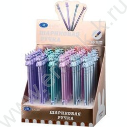 Ручка шар стилус поворот/мех.,наконечник-Единорог,цветной-металлик корпус /ассорти/ | Фото 3