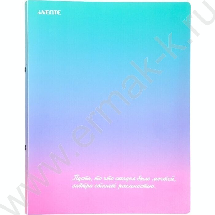 Папка 2 кольца 30мм "Degrade" фактура "песок" 0,65мм, карман внутр./вмест.250л | Фото 1