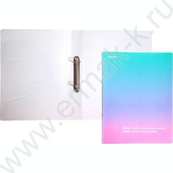 Папка 2 кольца 30мм "Degrade" фактура "песок" 0,65мм, карман внутр./вмест.250л | Фото 2