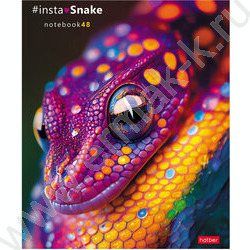 Тетрадь  48л клетка "InstaSnake" /глянец/ 5видов | Фото 2