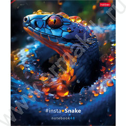 Тетрадь  48л клетка "InstaSnake" /глянец/ 5видов | Фото 4