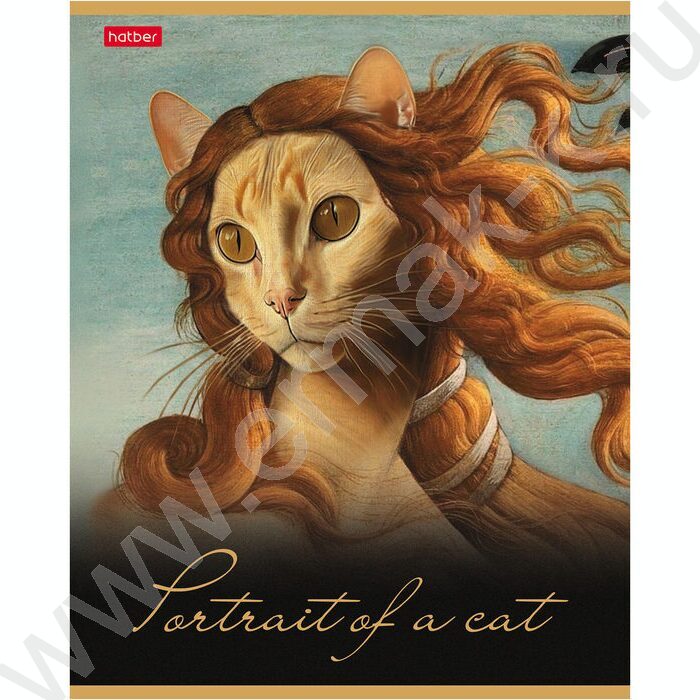 Тетрадь  96л клетка "Котошедевры" /мат. ламин. /тиснение / | Фото 5