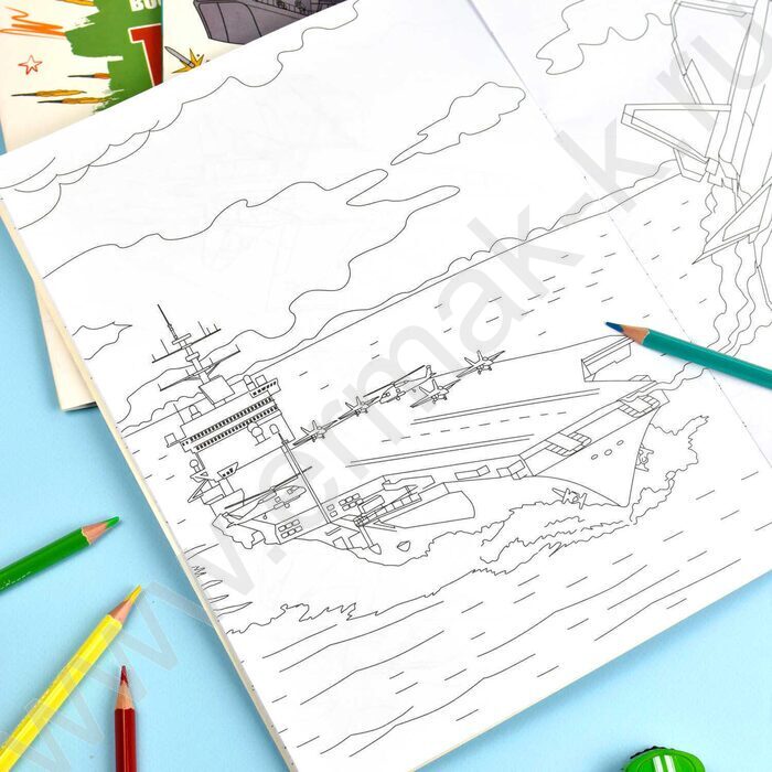 Раскраска 215*280 Военные раскраски.Самолёты | Фото 4