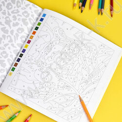 Раскраска 225*225 По номерам. Животные | Фото 4