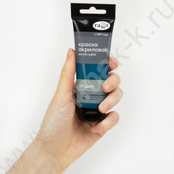 Краска акриловая 75мл "Студия", бирюзовая темная /пластик. туба | Фото 4