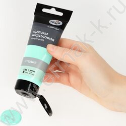 Краска акриловая 75мл "Студия", мятная /пластик. туба | Фото 2