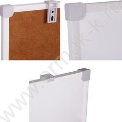 Доска магнитно-маркерная  90*120см /ПВХ рамка /полочка /лаковое покрытие | Фото 3