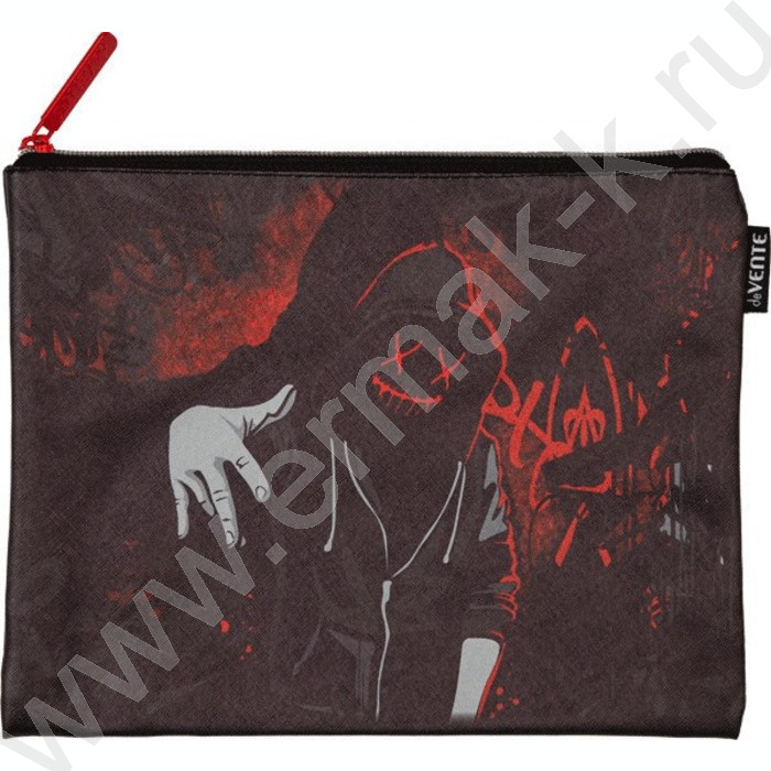 Папка для тетрадей A5 "Hoodie Man" иск.кожа, на молнии сверху | Фото 1