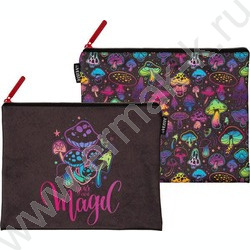 Папка для тетрадей A5 "Magic Mushroom" иск.кожа, на молнии сверху | Фото 1