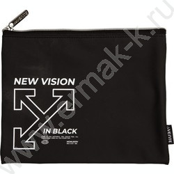 Папка для тетрадей A5 "New Vision" матов.иск.кожа, на молнии сверху | Фото 1