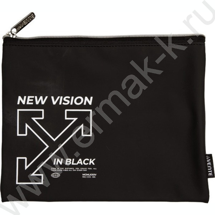 Папка для тетрадей A5 "New Vision" матов.иск.кожа, на молнии сверху | Фото 1