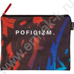 Папка для тетрадей A5 "Pofigizm" иск.кожа, на молнии сверху | Фото 1
