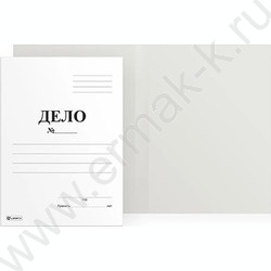 Скоросшиватель Дело картон белый б/зажима A4 360г/м² мелованный | Фото 1