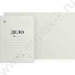 Скоросшиватель Дело картон белый б/зажима A4 320г/м² | Фото 1
