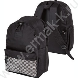 Рюкзак подростковый 44*31*20м "TOTAL BLACK" /текстиль, 1отдел, 1перед карман, уплотненная спинка | Фото 1