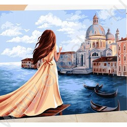Набор д/раскрашивания Картина по номерам 40*50см подрамник "Мечты об Италии" | Фото 1