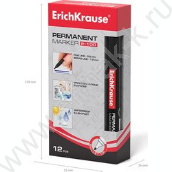 Маркер перм. /черный/ 1мм P-100 | Фото 5