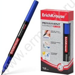 Маркер перм. /синий/ 1мм P-100  | Фото 2