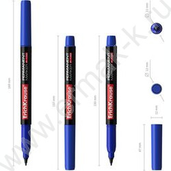 Маркер перм. /синий/ 1мм P-100  | Фото 4