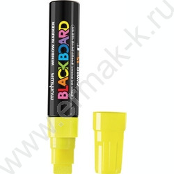 Маркер-жидкий мел /желтый/ 15мм "Black Board Jumbo" /водная основа | Фото 1