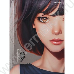 Бизнес-блокнот  80л А6 тв.обл "Темноволосая девушка" /глянец/ | Фото 1